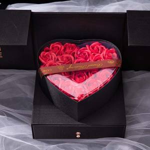 Summerflora forniture per fioristi all'ingrosso 16 pezzi di Rose scatola di carta personalizzata per fiori di <span class=keywords><strong>rosa</strong></span> per l'imballaggio scatola quadrata a forma di cuore magico - Product Image 6