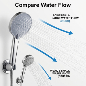 Cabezal de Ducha Manual <span class=keywords><strong>con</strong></span> Alta Presión de <span class=keywords><strong>Agua</strong></span>, Universal G1/2, Ahorrador de <span class=keywords><strong>Agua</strong></span> - Product Image 6