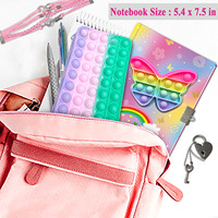 Ensemble de papeterie agenda verrouillable avec stylo et étui à crayons pour filles cadeaux pour le début de l'école