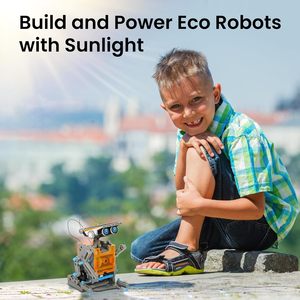 Kit de construction de robot solaire en peluche Sillbird 12-en-1, <span class=keywords><strong>cadeau</strong></span> STEM pour garçons de 0 à 3 mois, jouets éducatifs scientifiques DIY, robots pour enfants et adolescents, anniversaire - Product Image 3