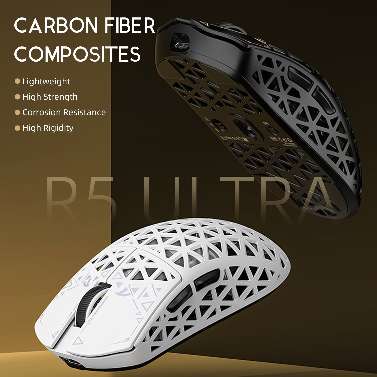 Attack Shark R5 Ultra Carbon Fiber Wireless 8K Gaming Mouse