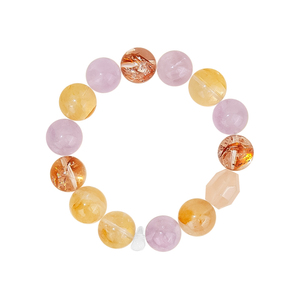 Bracelet artisanal bohème en argent avec perles de cristal naturel poli et strass, design papillon tendance, idéal pour un cadeau - Product Image 6
