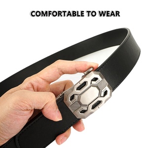 Verstelbare Western Ratchetriem, duurzaam, lichtgewicht, ademend, casual herenriem met automatische gespsluiting van metaal. - Product Image 4