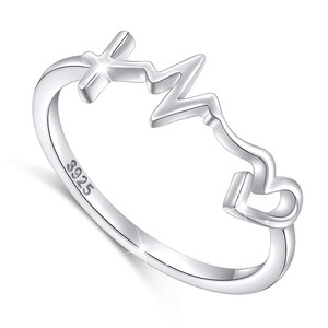 Gioielli Cristiani <span class=keywords><strong>Anello</strong></span> in <span class=keywords><strong>Argento</strong></span> Sterling 925 con Croce Cuore <span class=keywords><strong>Fede</strong></span> Speranza Amore per Donne - Product Image 1