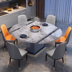 <span class=keywords><strong>Table</strong></span> à manger <span class=keywords><strong>de</strong></span> luxe moderne avec plateau en marbre et structure en bois, forme carrée ou ronde, BTDT002, pour la maison ou le restaurant - Product Image 5