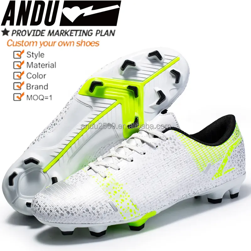 Factory customize Men Cleats Football Boots High Top Soccer boots Sneakers Football Shoes Turf Futsal Outdoor Kids Soccer Shoes