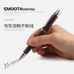 2025 Werbe metalls tifte Gravur Laser LOGO Heavy Roller Ball Pen für Werbung Twist Hotel Mechanism Ball Pen - Product Image 4