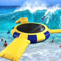 Trampoline gonflable aquatique avec toboggan, prix de gros usine