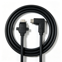 Câble d'extension USB4 40 Gbps Type-C mâle/femelle à 90 degrés, 8K, charge PD 100W, station d'accueil pour ordinateur portable VR, caméra