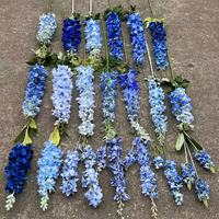 Vente en Gros de Bouquet de Roses Artificielles en Soie de Style Bleu de Mariage