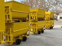 Chariot minier souterrain à voie étroite Zlinktric, série MGC, nouvelle génération, robuste, avec pompe et roulement, capacité 510 kg