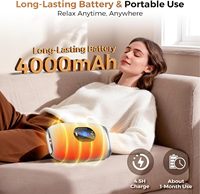 Kabelloser Doppelschicht-Airbag-Kompressions-Handmassager mit Heizfunktion, LCD-Bildschirm und Shiatsu-Fingerdehnungsmassage