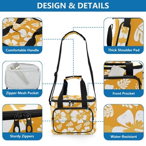 Aloha Hawaiian Style Portable Leak Proof Full Print Custom Insulated Tote Cooler Bag Thermal Lunch Bag for Adult Kids - Product Image 4