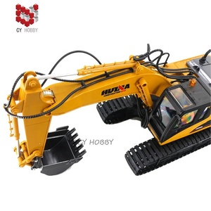 HUINA 1535 1:14 15CH Excavatrice RC en métal Jouets de construction radiocommandés <span class=keywords><strong>Camion</strong></span> excavatrice <span class=keywords><strong>radiocommandé</strong></span> avec godet en métal - Product Image 4