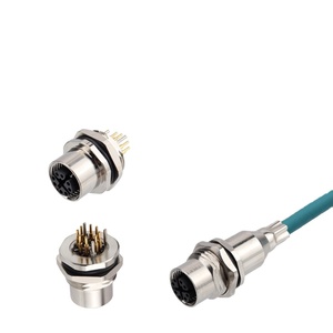 Conector de Aviación MXTD M12 Tipo X de 8 Núcleos, Enlazado por Cable, Resistente al Agua, Accesorios para Conectores - Product Image 4
