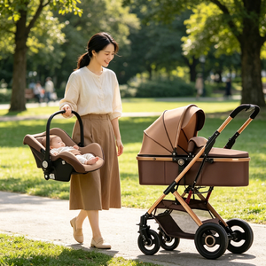 Carrito <span class=keywords><strong>de</strong></span> Bebé Plegable Multifuncional <span class=keywords><strong>para</strong></span> Exteriores JXB, con Resortes Amortiguadores, Gran Venta - Product Image 1