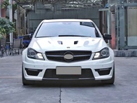 Kit carrosserie style AMG 63 pour Mercedes Classe C W204 2008-2010 - Pare-chocs avant et arrière, jupes latérales