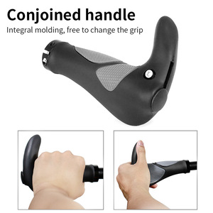 Puños de manillar para bicicleta de montaña Yueli, 22.2 mm, de goma antideslizante, con bloqueo de doble cara, para bicicletas de montaña - Product Image 3