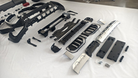 Kit carrosserie de conversion style G63 pour Mercedes Classe G W463 (2005-2018) vers W465, en PP+LED, avec pare-chocs, ailes et feux, ajustement parfait