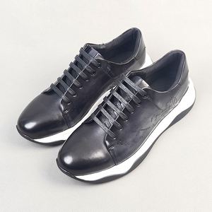 Chaussures en cuir haut de gamme pour hommes, style business décontracté, en cuir de vachette pleine fleur, respirantes, imperméables, à lacets, pour le bureau et la carrière - Product Image 2