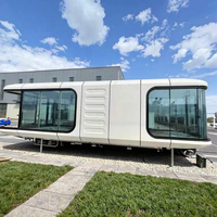 Capsule de camping préfabriquée en acier moderne et luxueuse avec système intelligent pour appartements, écoles et capsules spatiales tendance