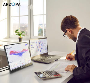 <span class=keywords><strong>Arzopa</strong></span> Z1RC |   Monitor Portátil IPS de 16 Pulgadas, 2.5K, 60hz, con 123% SRGB, el Mejor Monitor Portátil para Negocios - Product Image 2