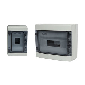 4 Way IP65 Waterproof Distribution Box ABS Plastic Electrical Panel w/ Transparent Cover - Product Image 1