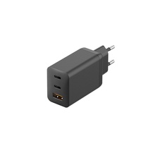 Adaptateur secteur GaN 65W, prise EU, 2 ports Type-C, 1 port USB, PD 3.0, QC3.0, PPS, chargeur mural pour ordinateur portable, tablette, téléphone