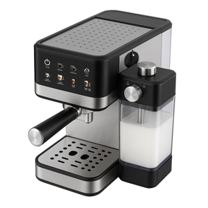 15 Bar Touch Menu Digital Semi Automatic Espresso <strong>Coffee</strong> Machine With Frothing Milk Tank Home Use - Product Image 2