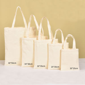 定制带徽标棉质手提袋 促销纯棉购物抽绳手提袋 带定制印刷徽标 - Product Image 3