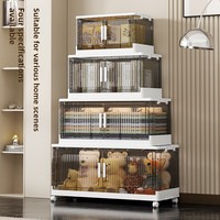 Armoire de rangement pliable multi-niveaux en plastique de style nordique pour bébé, pour chambre à coucher, avec penderie intégrée, pour usage domestique, transfrontalière