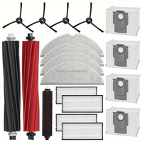 Kit d'accessoires pour Roborock S8 Pro Ultra/ S8 Plus : brosses doubles, brosses latérales auto-nettoyantes, tampons de serpillière, sacs à poussière, filtres HEPA