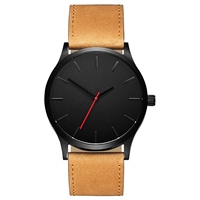 Jam Tangan Kasual Sporty Sederhana Grosir Tanpa Logo Pria Bisnis Dial Besar Santai Quartz Frosted