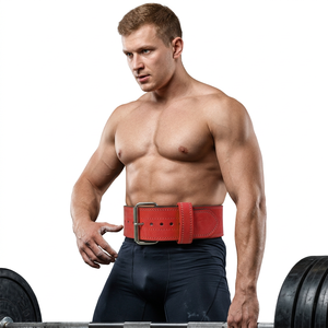 Cinturón de Soporte Lumbar de Cuero Personalizado con Cierre de Hebilla para Gimnasio y Fisicoculturismo, Suministro Directo de Fábrica - Product Image 1