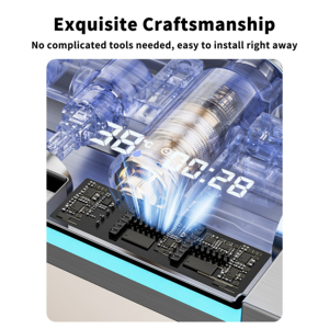 Yite grey hiển thị kỹ thuật số tĩnh nhiệt hệ thống vòi hoa sen Piano điều khiển chính van gốm mềm mưa máy bay phản lực phun tắm <span class=keywords><strong>Mixer</strong></span> gói - Product Image 3