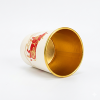 Tasses à thé en papier à double paroi avec revêtement doré, filtre intégré, logo personnalisé OEM pour thé en vrac – Vente en gros