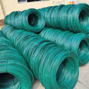 Fio Plano Galvanizado a Quente com Revestimento de PVC de Alta Qualidade, Cores Personalizadas, 2.0/3.0mm, 50kgs/rolo, para Dobragem e Corte de Telas de Cercas - Product Image 6