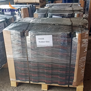 Mới dễ dàng cài đặt cao su phòng tập thể dục sàn cao su chất lượng cao gạch - Product Image 5