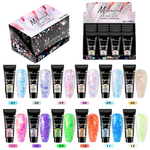 Set de 12 Colores de Esmalte de <span class=keywords><strong>Uñas</strong></span> con Lentejuelas, Gel UV de 15ml, Gel de Construcción Rápida, Kit de Gel Acrílico <span class=keywords><strong>para</strong></span> Extensión de <span class=keywords><strong>Uñas</strong></span>, <span class=keywords><strong>Pegamento</strong></span> <span class=keywords><strong>para</strong></span> Arte de <span class=keywords><strong>Uñas</strong></span> - Product Image 5
