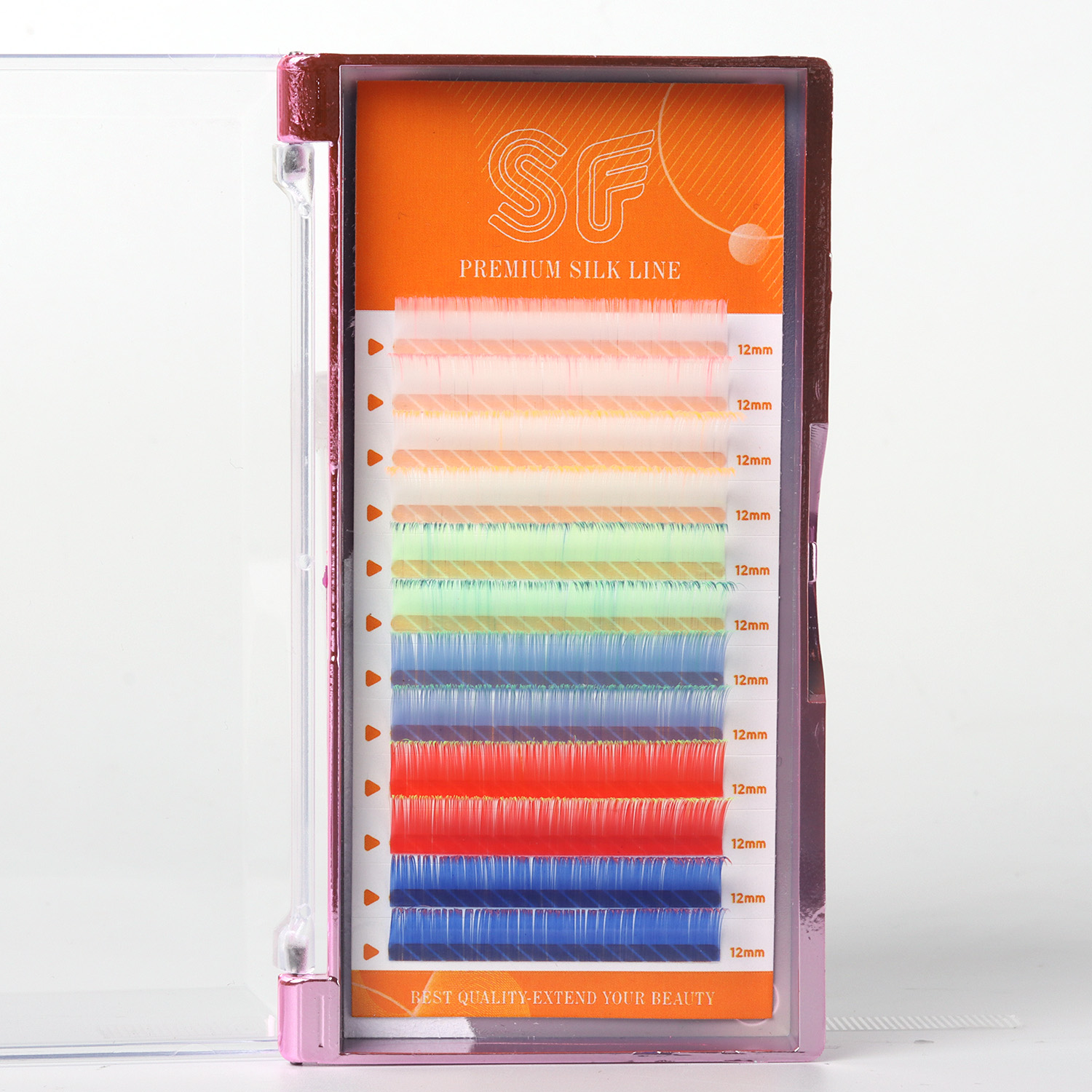 Cils colorés