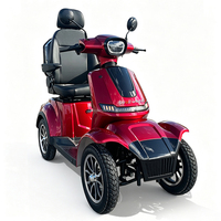 Moto électrique pour personnes âgées à quatre roues, 1000W, entièrement fermée, longue portée 120 km, scooter électrique puissant