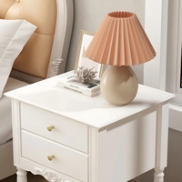Table de chevet moderne minimaliste américaine en bois massif, armoire de rangement pour chambre à coucher
