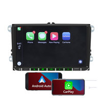Autoradio con Carga USB, Carplay y Android Auto Inalámbricos, FM, Bluetooth, Mirror Link, para VW, 9 Pulgadas, Golf 5, Navegación