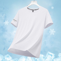 Kaos Olahraga Cepat Kering Bernapas Elastis Unisex Latihan Kerah Bulat Sporty Menyerap Keringat Ringan Lengan Pendek Musim Panas
