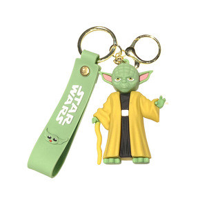 Llavero de Goma Personalizado al por Mayor de Alta Calidad, Novedad, <span class=keywords><strong>Venta</strong></span> Directa, Superventas, con Diseño de Mandalorian, Yoda y Baby Stormtrooper - Product Image 4