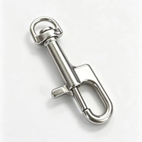 Mousqueton pivotant en acier inoxydable, mousqueton simple pour la plongée, clip à ressort rotatif pour équipement de plongée sous-marine et matériel marin