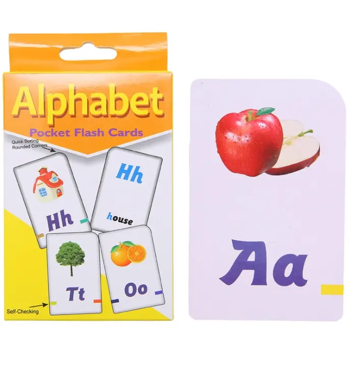 children educational paper flash cards custom printed kids memory flash cards number and alphabet