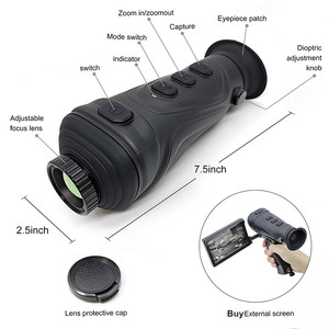 Hti A73 <b>Night</b> Handheld Thermal <b>Vision</b> Hunting <b>Camera</b> 256x192 Resolution 384x288 Display 5 Color Palettes 50mK Sensitivity - Product Image 4