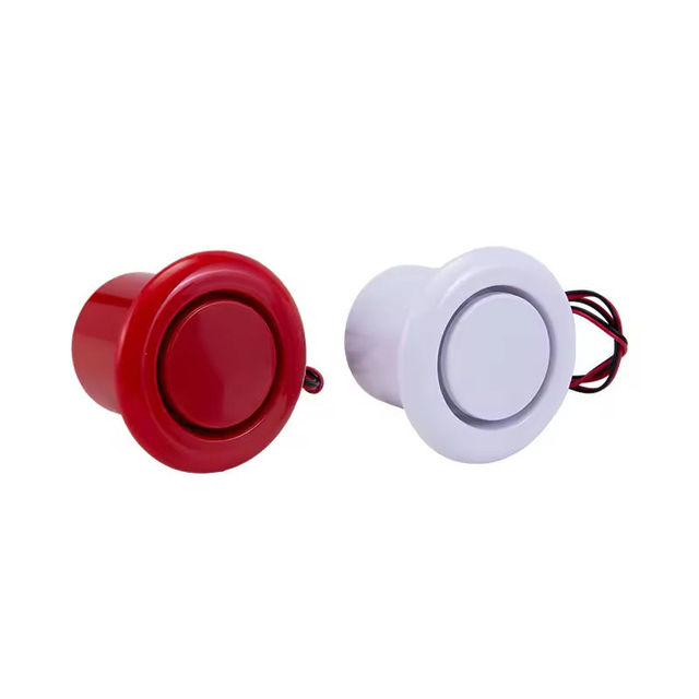 Hot Sale High Decibel Electronic Siren Alarm Custom Red White Six Pitch Buzzer with CE for Industrial Use