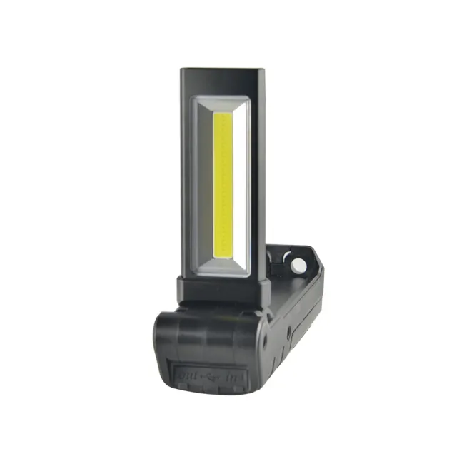 High quality Portable magnetic base rechargeable work light COB LED Folding work flashlight with power display